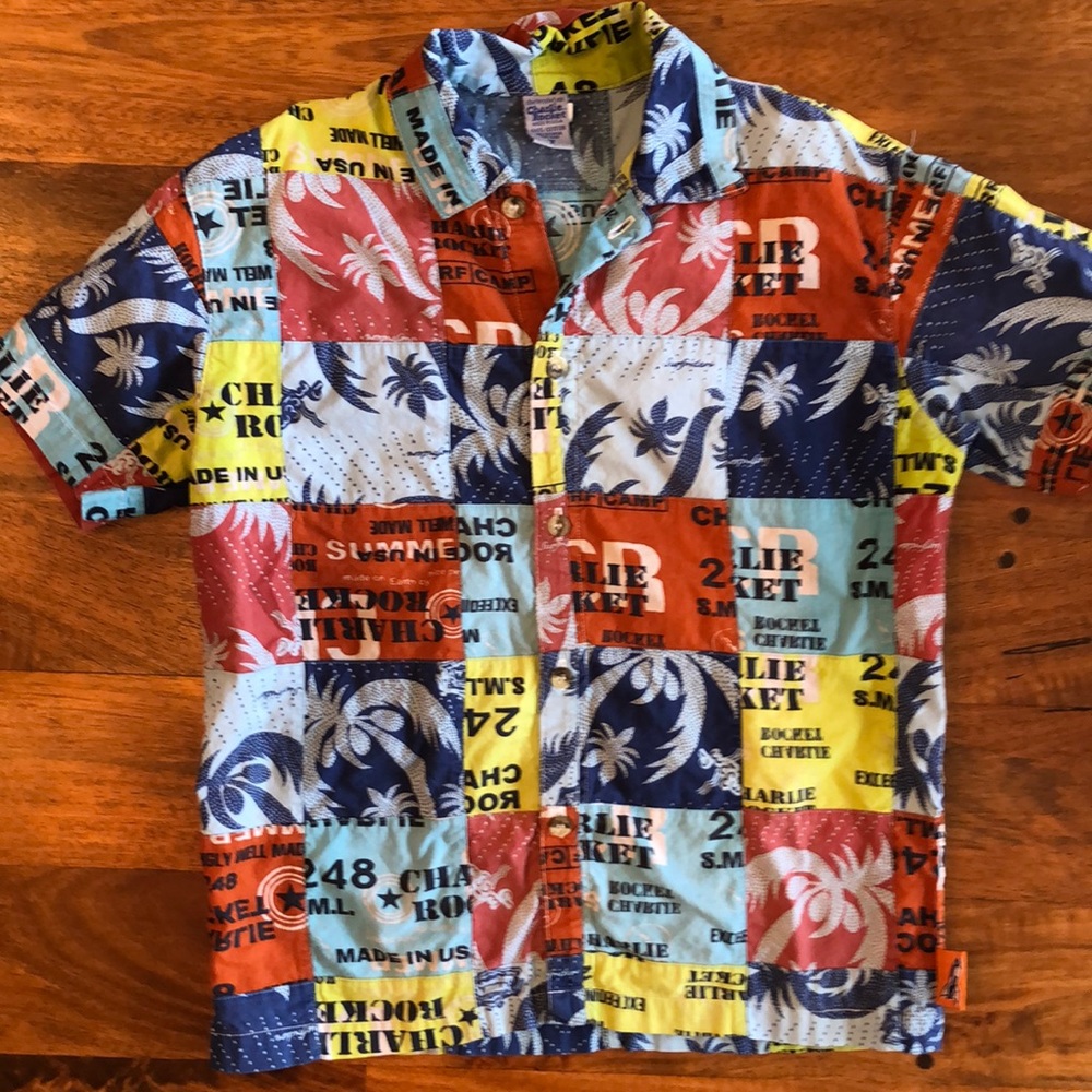 Charlie Rocket Hawaiian style shirt